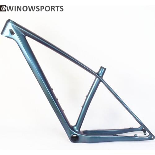 WINOWSPORTS 2021 XC mountain carbon bike frame 29er Hardtail 148*12mm carbon mtb frame 15 17 19 21“ chameleon customs paint
