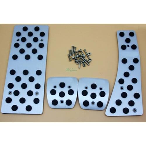 For Honda CIVIC 2006 2007 2008 2009 2010 2011Manual MT LHD Aluminum Pads Pedal Set Gas Brake Footrest Car Accessories with logo