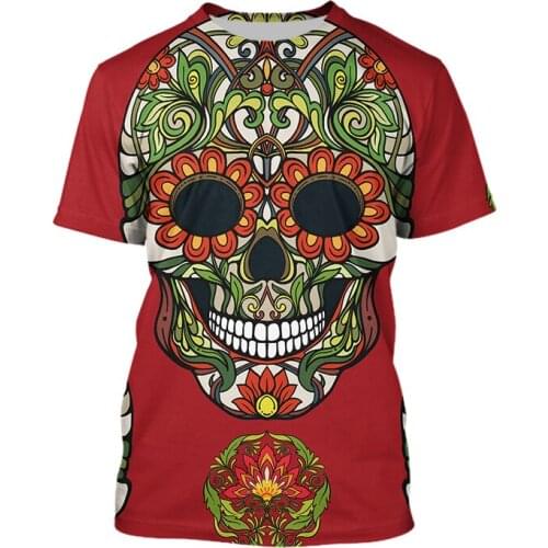Best Seller Lovers Skull 3D Printed T Shirts Men Short Sleeve Graphic T Shirts Round Neck Tshirt Fashion Casual Brand