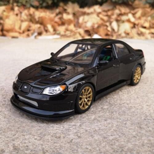 Diecast 1:24 Subaru Impreza Sports Racing Alloy Car Model Metal Collection Decoration Souvenir Ornaments Display Vehicle Toy