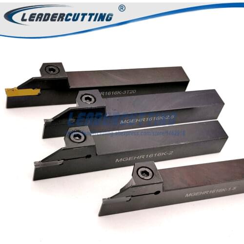 MGEHR MGEHL 1616-1.5/1616-2/1616-2.5/1616-3 /1616-4 16*16 mm External Grooving CNC Lathe Tool Holder MGEHL Groove Cutting tools