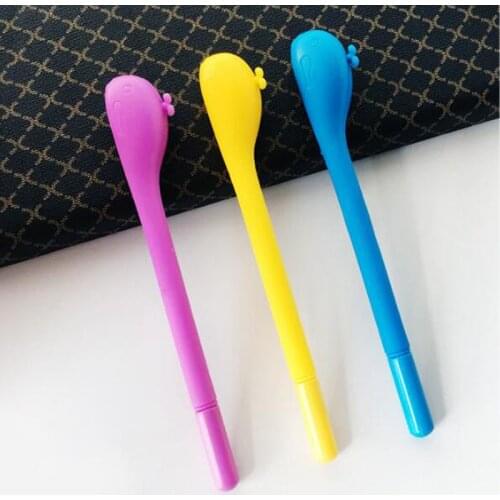 Cute Big Dolphin Gel Pen Korea Stationery Creative Cartoon Black Water-Based Pen Student Carbon Pen The Office School Supplies
