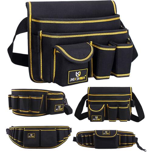 Foldable Reinforced Heavy Duty Tool Bag Bottom Panel Handles Tool Bag Outdoor Tools Camping Tent Multifunctional Storage Case