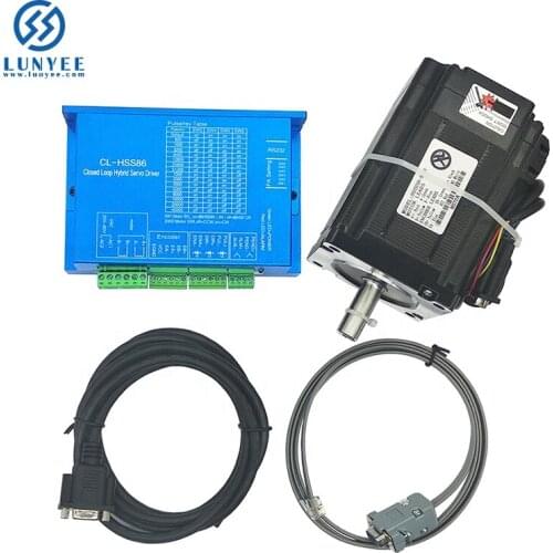 Nema34 12Nm Closed Loop Stepper Motor With CLHSS86 Programable Driver