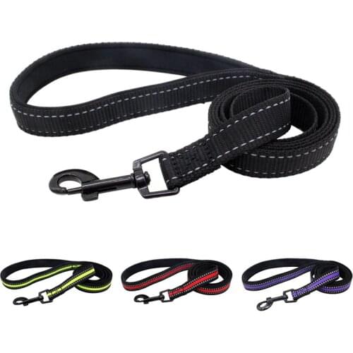 Reflective Pet Dog Leashes safe Walking Training Pet Dog Lead leash Traction Rope Pitbull Bulldog Dogs Outdoor Leashes