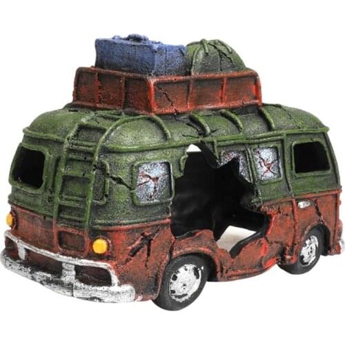 1pc Aquarium Decor Aquarium Landscape Aquarium Car Decor Fish Tank Ornament Home Decorative Miniatures