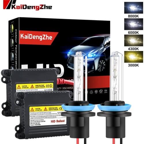 2PCS Xenon H7 35W Slim Ballast kit HID Xenon Headlight bulb H1 H3 H4 H8 H11 9005 HB3 9006 HB4 3000k 4300k 6000k 8000k 12V ксенон