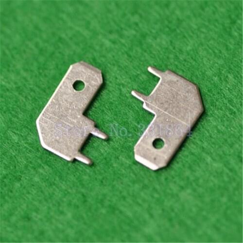 500pcs 6.3mm Welded Connectors Terminals Solder Pins PC Boards Welded Terminals Copper Material Posts