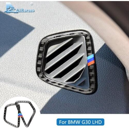 Airspeed for BMW G30 Carbon Fiber G30 Sticker BMW G30 Accessories Car Air Conditioner Outlet Frame Cover Stickers Interior Trim