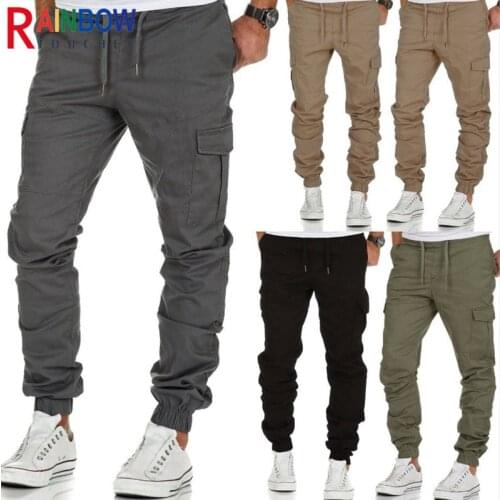 Rainbowtouches Men Solid Color Multi Zip Pocket Casual Overalls Youth Fashion Tight Pencil Short Pants Superior Quality