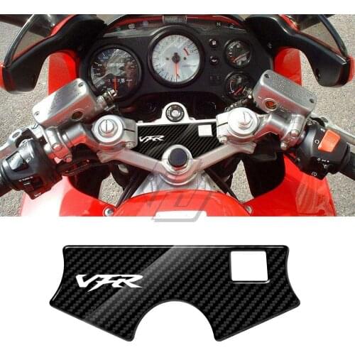 For Honda VFR 750 2011-2014 3D Carbon-look Upper Triple Yoke Defender