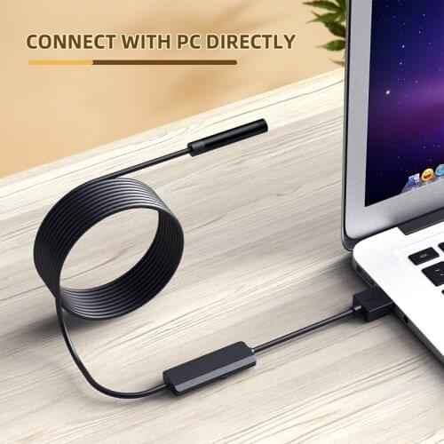 Wifi Endoscope Camera 1200P 8mm line LED Lights Wireless Car Inspection Borescope soft Camera Waterproof for Android IPhone PC