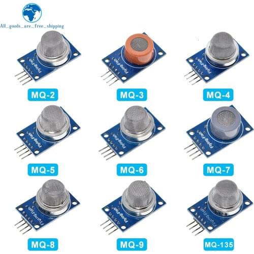 MQ-2 MQ-3 MQ-4 MQ-5 MQ-6 MQ-7 MQ-8 MQ-9 MQ-135 Detection Smoke methane liquefied Gas Sensor Module for Arduino Starter DIY Kit