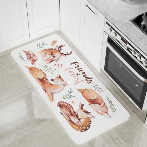 Cartoon Carpets Animals Childrens Room Floor Mat Decoration Bedroom Doormat Home Livingroom Area Rugs Print Deer Monkey Rabbit