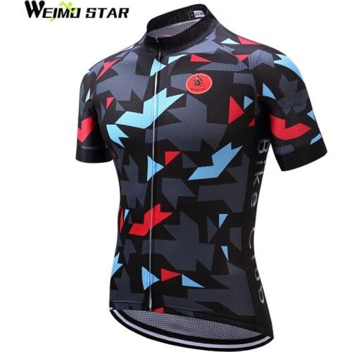 Weimostar 2019 Men Short Sleeve Cycling Jersey Team Bike Jersey Shirt Cycling Clothing Cycle Bicycle Clothes Maillot Ciclismo