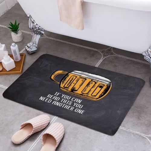 Beer Lover Wall Decor 3D Print Doormats Rectangle Non-Slip DoorMat Bedroom Kitchen Entrance Print Door rugs Dropshipping