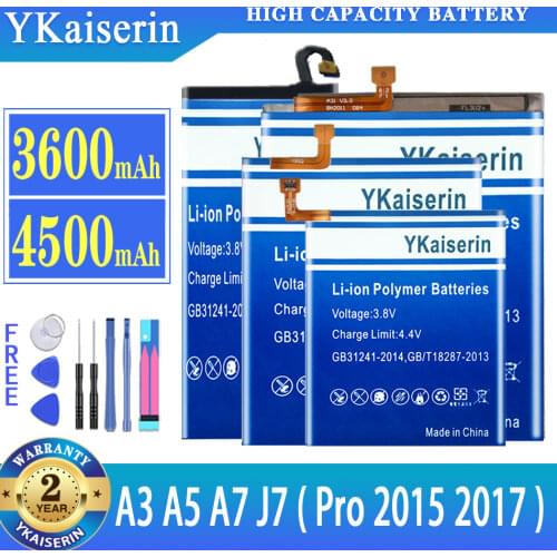 Nephy Battery For Samsung Galaxy A5 A7 2015 A3 2017 SM-A320F A500F A520F A700F A720F/DS Duos Phone Replacement Free Tools