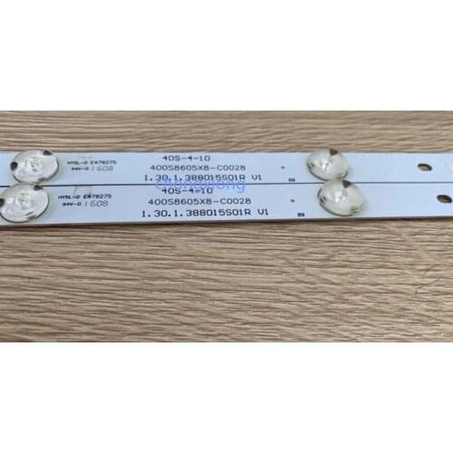 New 100 PCS/lot 5LED 389mm LED backlight strip for Philco PH40R86DSGW 400S8605X8-C0028 E34036 40S-4-10 1.00.1.388015S01R V1