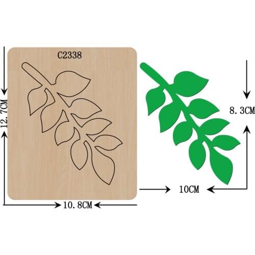 New leaves Wooden die Scrapbooking C2338 Cutting Dies Multi-size