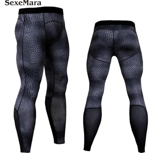 New Mens compression Leggings Running sports Gym fitness Bodybuilding Tight Trousers Sweatpants Race