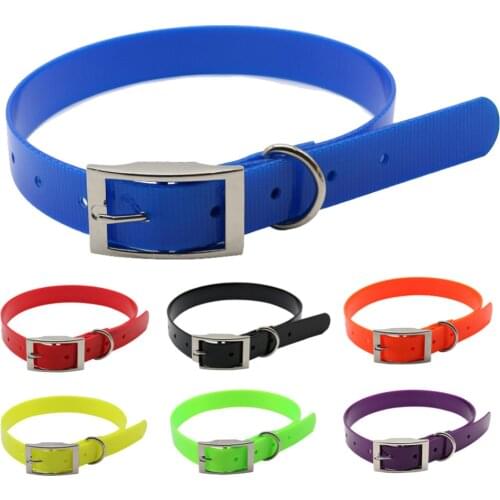 Pet Dog collar New Fashion High quality TPU+Nylon Waterproof Deodorant Resistant dirt Easy clean collars 7 Colors Pet Supplies