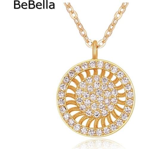 BeBella Top Quality 3 Colors Pendant Necklace With Micro Pave Setting high quality Cubic Zirconia Stone