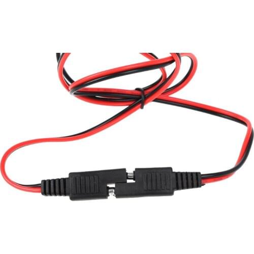 SAE Connector Male to Female Plug Extension Cable Adapter Cord Quick Disconnect Release Wire Harness with Solar Battery