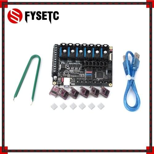 FYSETC F6 V1.3 Board ALL-in-one Electronics Solution Mainboard For 3D Printer CNC Devices + 6pcs DRV8825 Stepper Driver