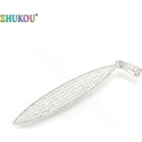 ZHUKOU 10x68mm Korean style Sweet Autumn leaves Small Pendant Metal Crystal Charms for Jewelry Accessories model:VD410