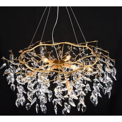 Nordic Luxury Vintage Chandelier Lighting Modern Large Lustre LED Ceiling Chandeliers Loft Indoor Hanging Lamps for Living Room