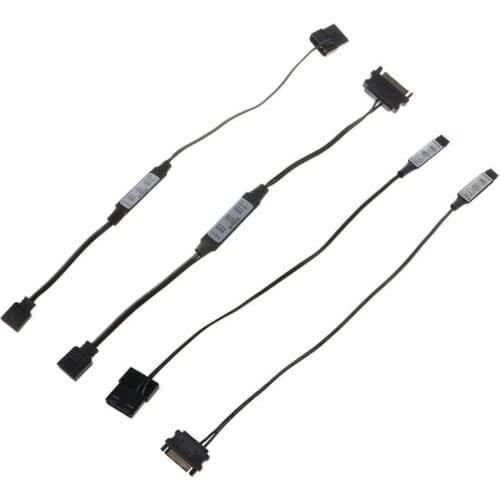 Light Manual Controller A-RGB DC5V 3Pin/DC12V 4Pin Powered for Aura Fan Light LX9B