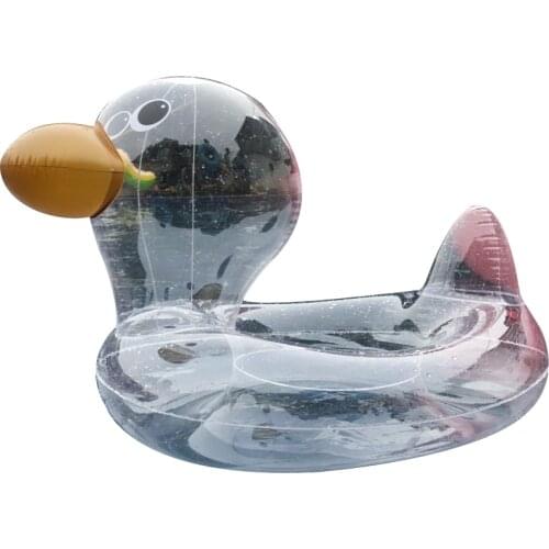 Trasparent Cute Duck Swim Ring Summer Baby Inflatable Floating Ring Water Floating Tools Iflatable Ride-ons Photography Props