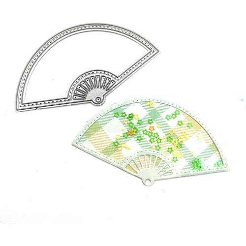 Julyarts Fan Cutting Dies New Metal Dies for Card Making DIY Scrapbooking Photo Album Decorative Embossing PaperCard Crafts Die