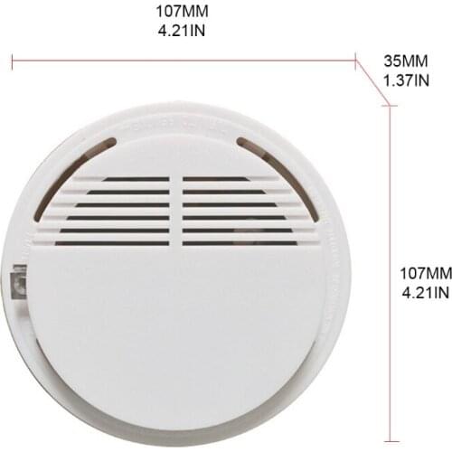 Smart Smoke Detector Alert Gas Analyzer Alarm System Sensor Work Alarm Home Kitchen Living Room Security Safety Protect