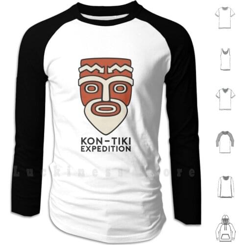 Kon Tiki Expedition Hoodies Long Sleeve Kontiki Norway Frenchpolynesia Islands Tropical Ocean Inca