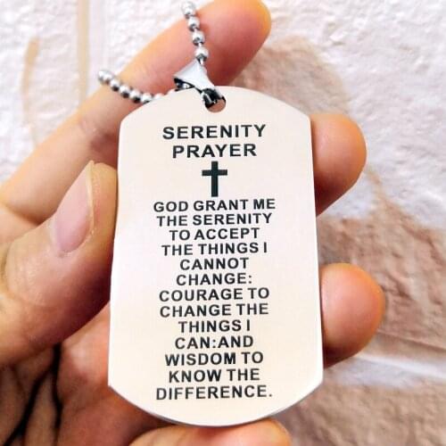 God Grant Me The Serenity Inspirational Necklace Motivational Gifts Encouragement Gifts