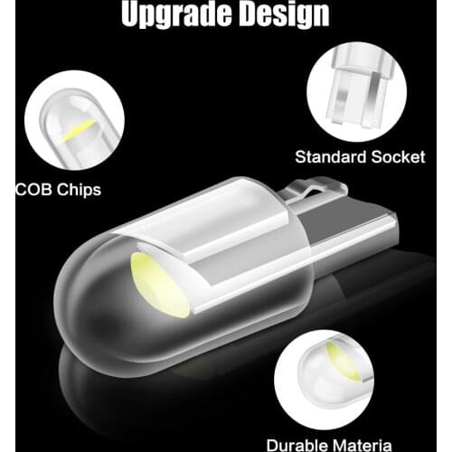 10pcs Car LED T10 W5W WY5W 168 194 501 LED Bulbs for Auto Interior Lights Map Dome Door Trunk Instrument Lamp led lights for car