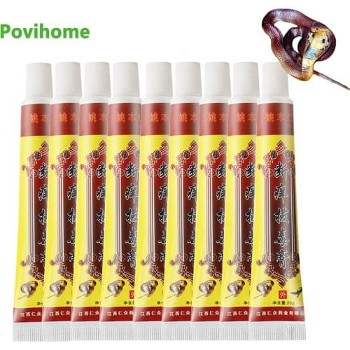 10Pcs Snake Venom Antibacterial Antipruritic Cream Psoriasis Ointment Dermatitis Eczema Skin Itching Relieving Medical Plaster