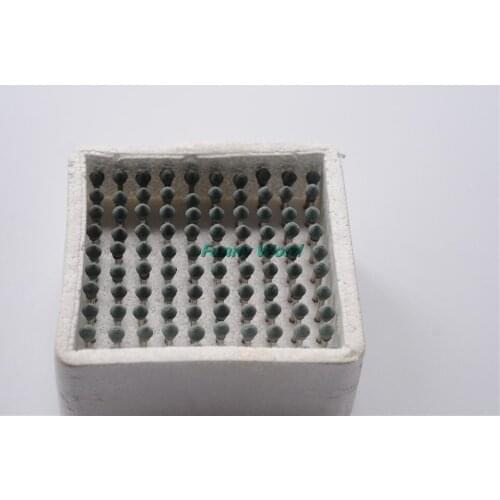 100PCs Assorted Dental Gravel thick Mounted Point Burs Polisher 2.35mm Color Could Be Selected