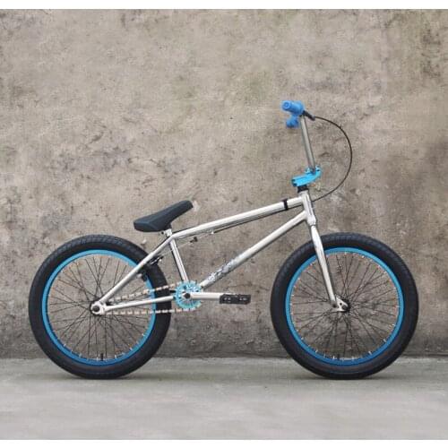 20 Inch CRMO 4130 Chromoly Steel Stunt Silver Plating Small Wheel Street Climbing BMX Bike Adults Student Bicycle Freestyles