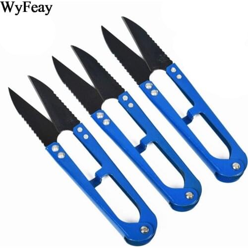 3Pcs/Lot Thread Scissors Nippers U Shape Clippers Yarn Stainless Steel Embroidery Craft Scissors Tailor Cutter Tools for Sewing