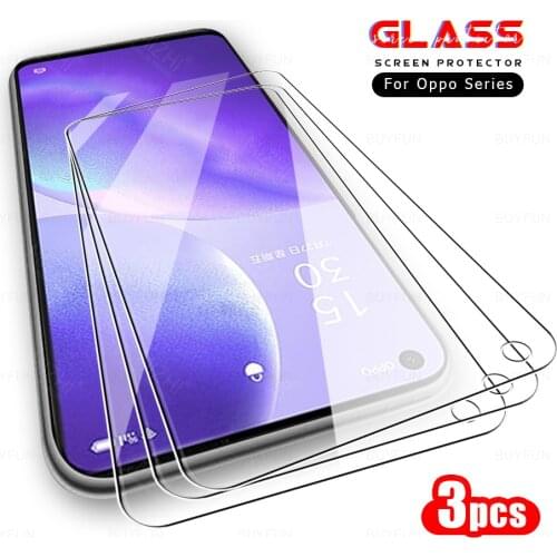 3pcs tempered glass for oppo reno 5 a94 a95 5G a53s a54 a74 screen protector appo reno5 reno4 lite a 94 95 53 54 74 protect film