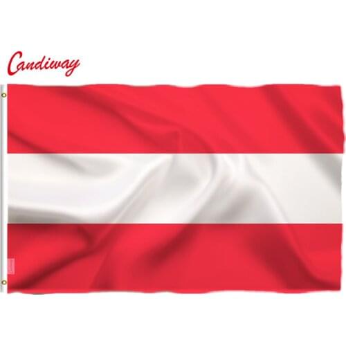 90 x 150cm The Austrian national flag hundred percent polyester printed Austria flags and banners banner NN032