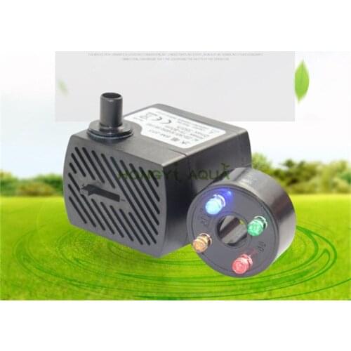 Aquarium supplies fish tank submersible pump Water circulation pump With Waterproof flashing perforated LED light 110V/220-240V