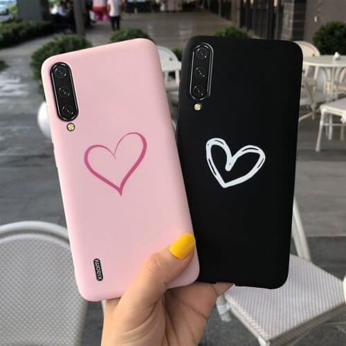 Candy Color Case For Xiaomi Mi A3 Cover Soft Silicone Back Cover Phone Cases For Xiaomi MiA3 Mi A3 A 3 Lite Lovely Pattern Cases