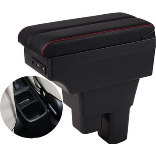 For Honda Fit Jazz armrest box 2008-2014 entral Store content box with USB interface