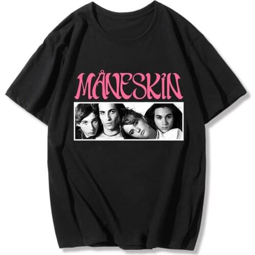 Maneskin T-shirt Spring Summer Holiday Street Graffiti Style Men/Women Casual T-shirt Novelty street HIP HOP style