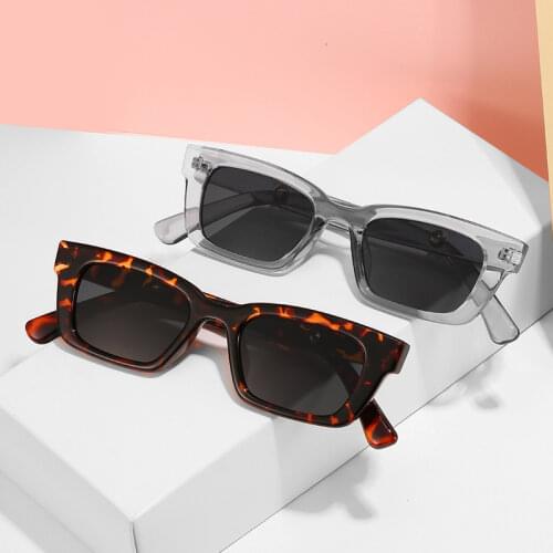 2021 New Women Rectangle Vintage Sunglasses Brand Designer Retro Points Sun Glasses Female Lady Eyeglass Cat Eye Driver Goggles