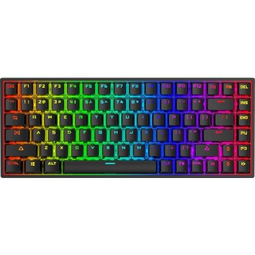 MXRSKEY 84U 84 key dual mode Mechanical Keyboard 75% lighting effect RGB Bluetooth 5.0 switch led type c software macro