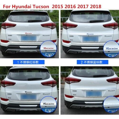 Rear Lid Door Tail Gate Stripe Sill Tailgate Door Strip Molding Garnish Cover Trim Fit For Hyundai Tucson 2015 2016 2017 2018